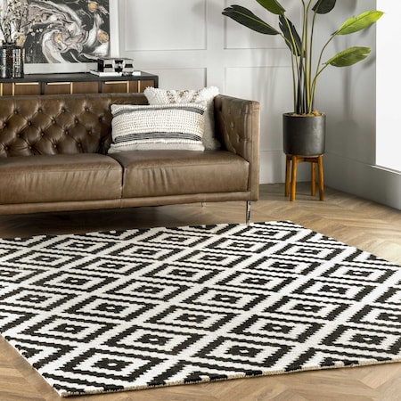 Nuloom Kellee Hand Tufted Geometric Wool Area Rug 12ft x 15ft MTVS174A-12015